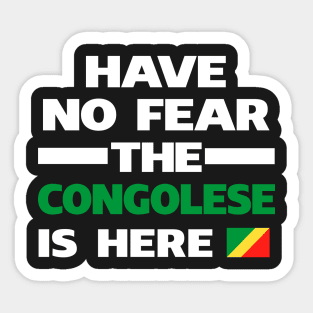 Congolese Here Republic of the Congo Sticker